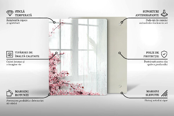 Tagliere in vetro Piume di uccelli