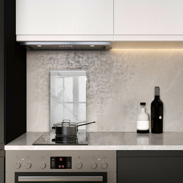 Tagliere in vetro Delicato marmo bianco