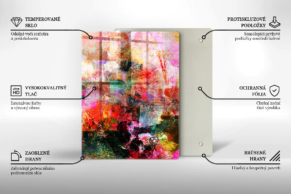 Tagliere in vetro Modello senza cuciture di tappi per vino