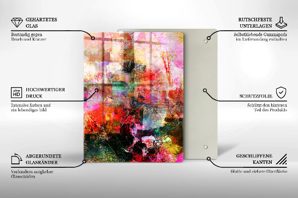 Tagliere in vetro Modello senza cuciture di tappi per vino