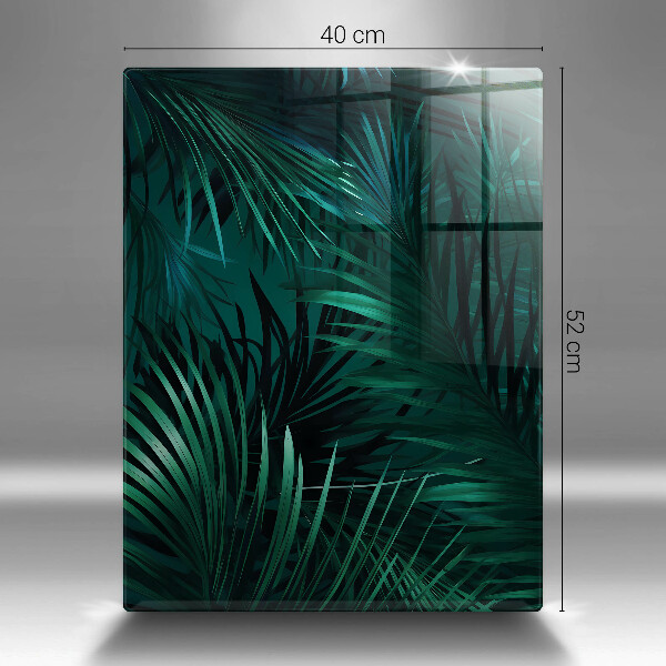 Tagliere in vetro Foglie selvagge della giungla