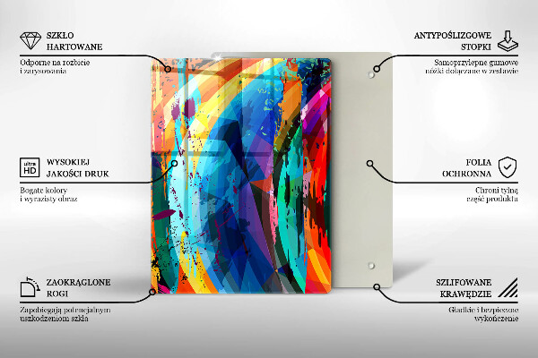 Tagliere in vetro Foglie selvagge della giungla