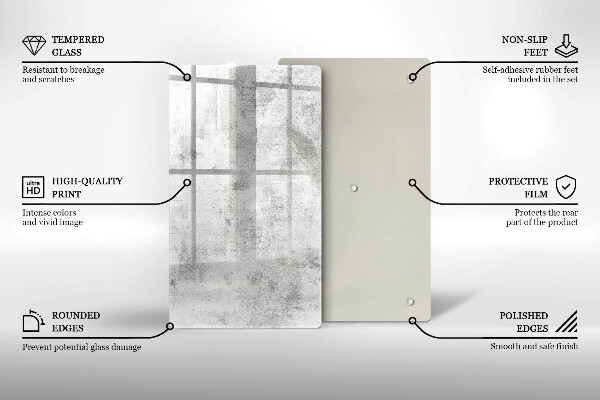 Tagliere in vetro Struttura concreta