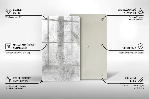 Tagliere in vetro Struttura concreta