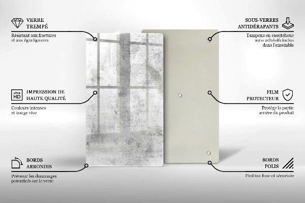 Tagliere in vetro Struttura concreta
