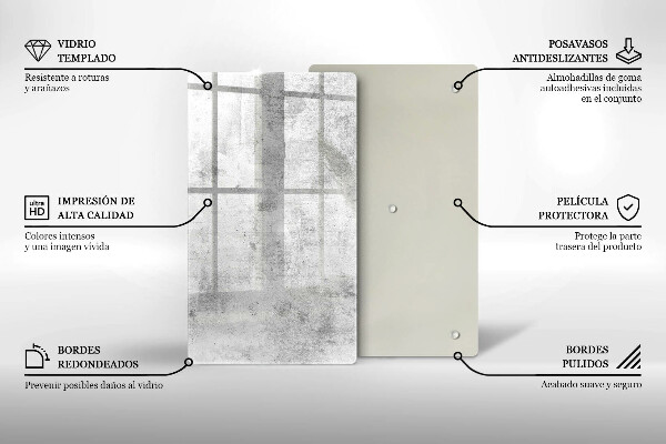 Tagliere in vetro Struttura concreta