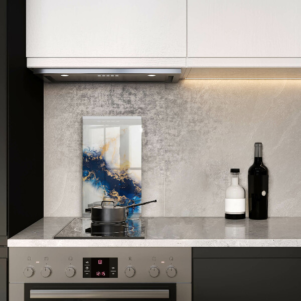 Tagliere in vetro Astrazione con il blu