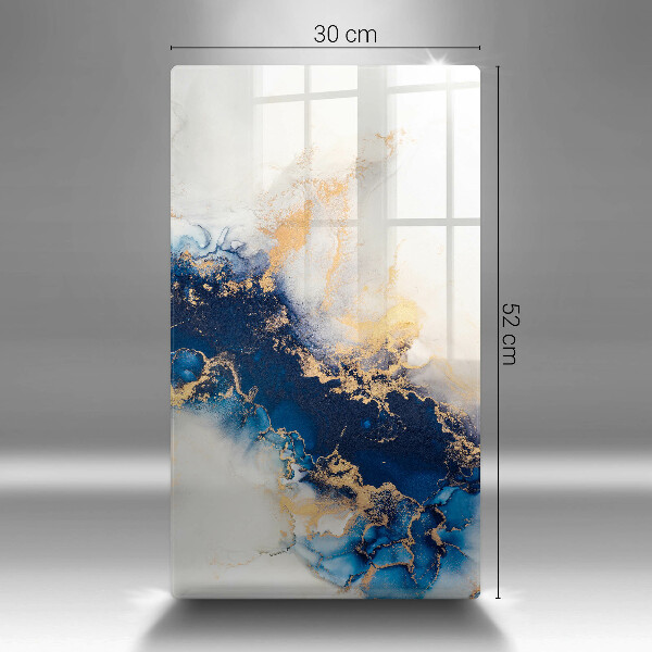 Tagliere in vetro Astrazione con il blu