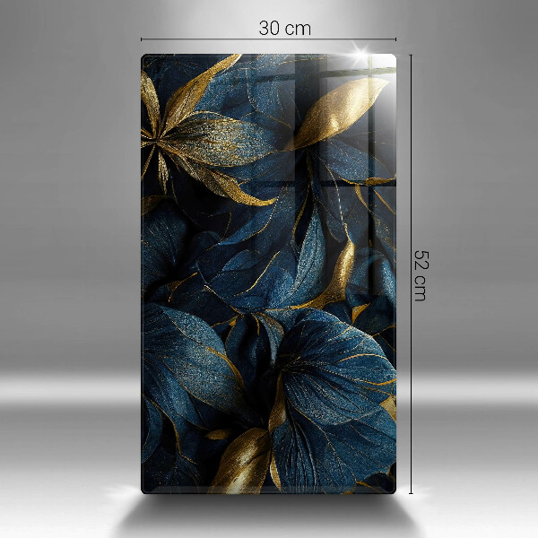 Tagliere in vetro Foglie decorative con oro