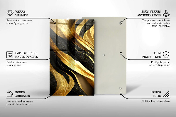 Tagliere in vetro Astrazione elegante