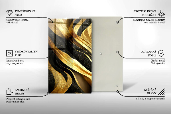 Tagliere in vetro Astrazione elegante