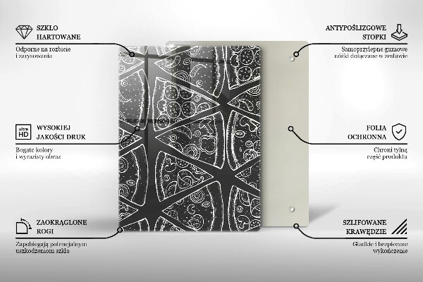 Tagliere in vetro Astrazione elegante