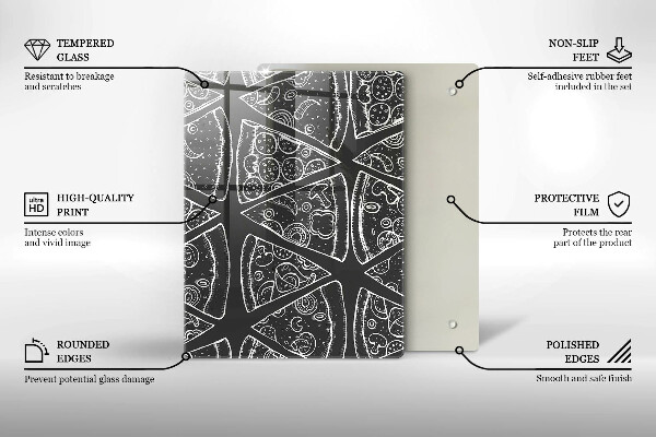 Tagliere in vetro Astrazione elegante