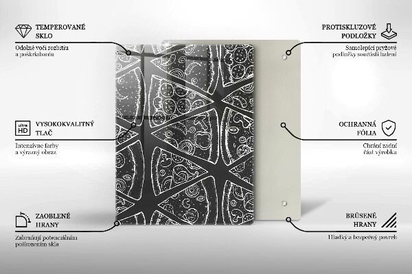 Tagliere in vetro Astrazione elegante