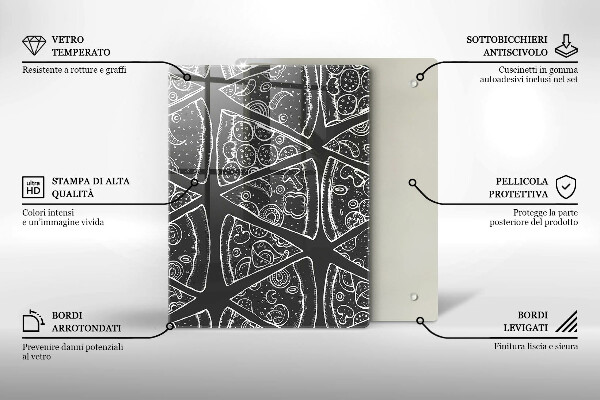 Tagliere in vetro Astrazione elegante
