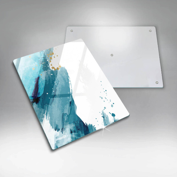 Tagliere in vetro Macchie blu