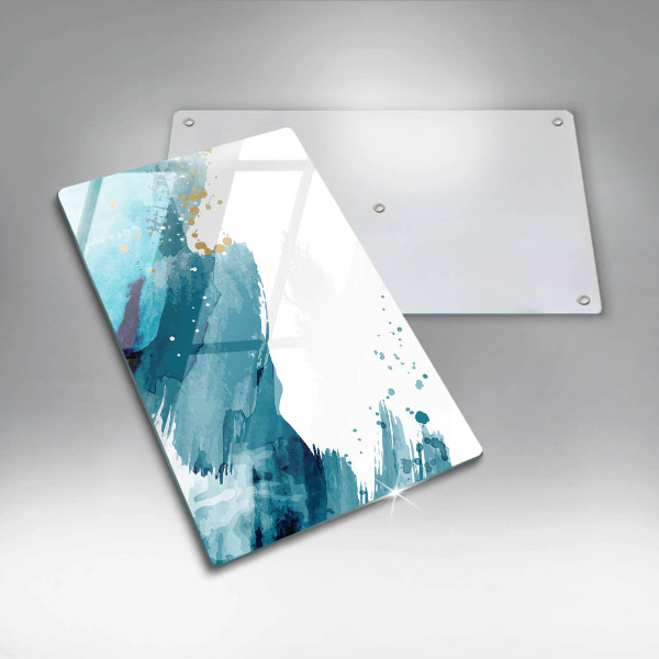 Tagliere in vetro Macchie blu