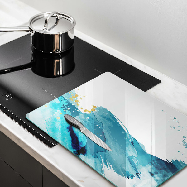 Tagliere in vetro Macchie blu