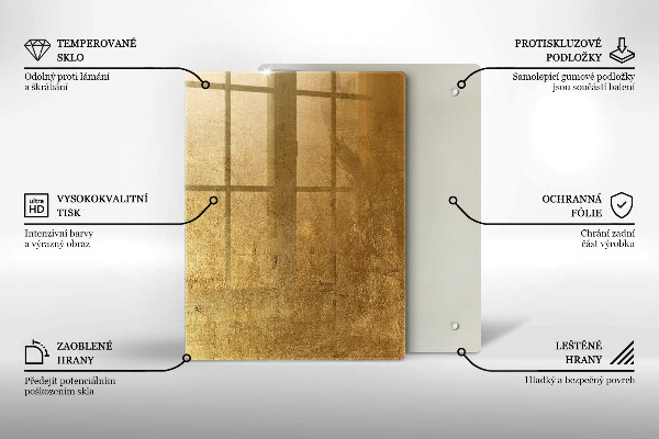 Tagliere in vetro Peonie pastello