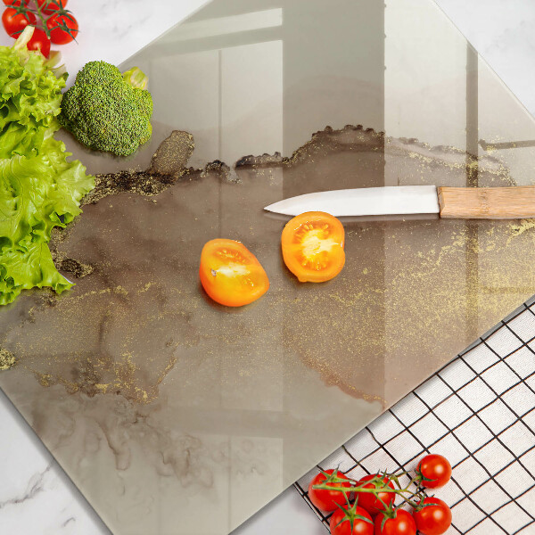 Tagliere in vetro Astrazione dell'oro