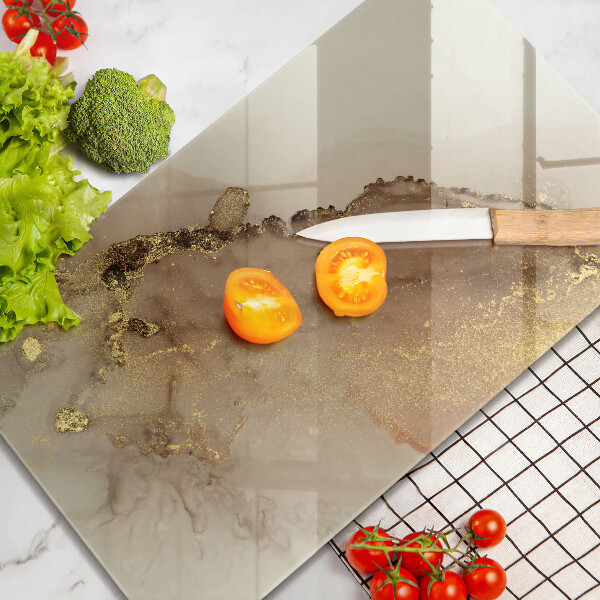 Tagliere in vetro Astrazione dell'oro