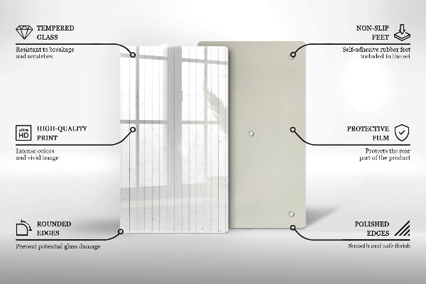 Tagliere in vetro Tavole luminose moderne