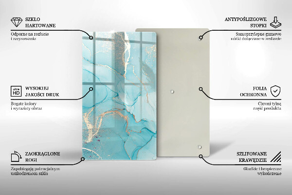 Tagliere in vetro Astrazione di pietra
