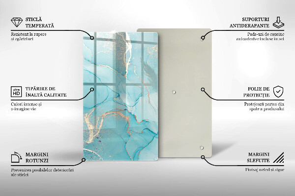 Tagliere in vetro Astrazione di pietra