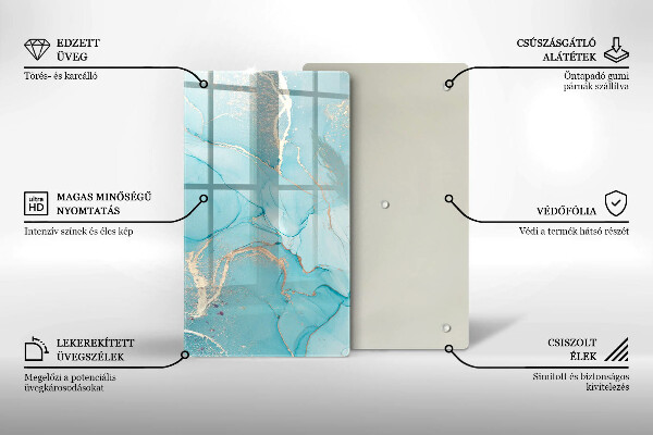 Tagliere in vetro Astrazione di pietra