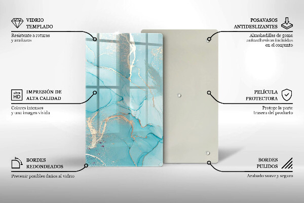 Tagliere in vetro Astrazione di pietra