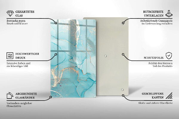 Tagliere in vetro Astrazione di pietra
