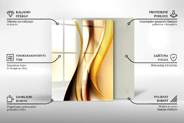 Tagliere in vetro Astrazione di pietra
