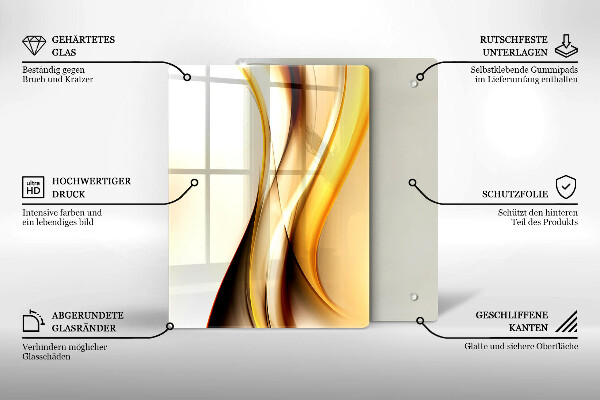 Tagliere in vetro Astrazione di pietra