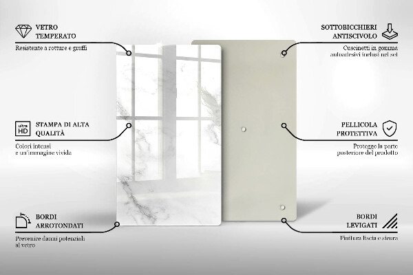 Tagliere in vetro Marmo moderno