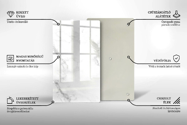 Tagliere in vetro Marmo moderno