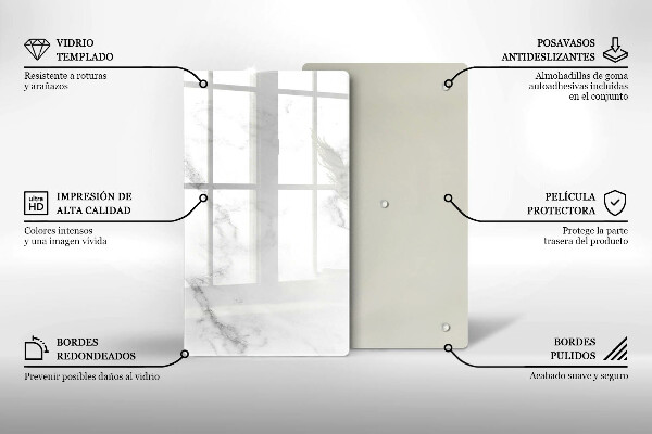 Tagliere in vetro Marmo moderno