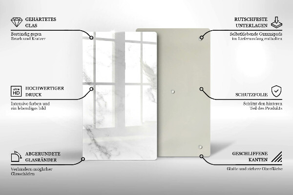 Tagliere in vetro Marmo moderno