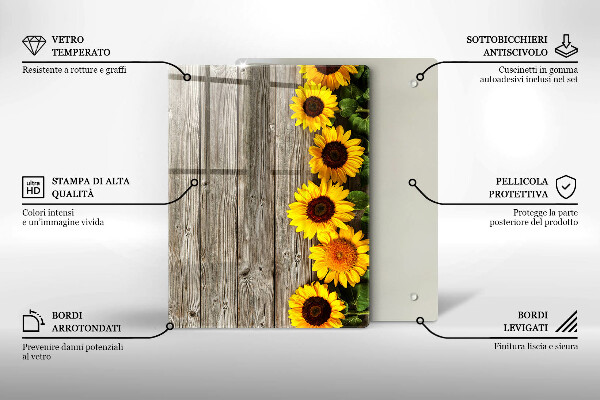 Tagliere in vetro Tronchi d'albero