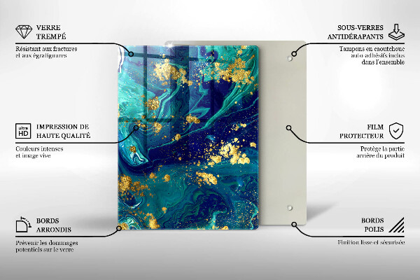 Tagliere in vetro Foglie della giungla