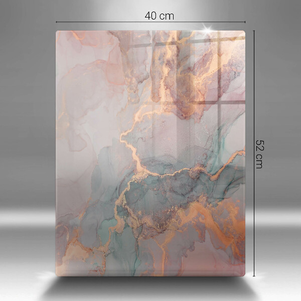 Tagliere in vetro Marmo con oro