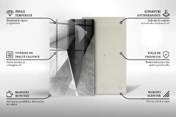 Tagliere in vetro Astrazione concreta