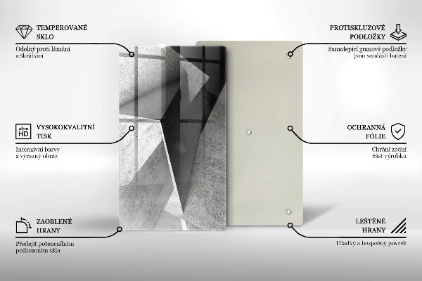 Tagliere in vetro Astrazione concreta