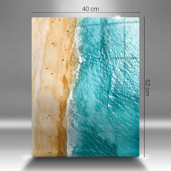 Tagliere in vetro Riva della spiaggia e mare