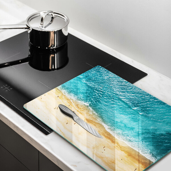 Tagliere in vetro Riva della spiaggia e mare