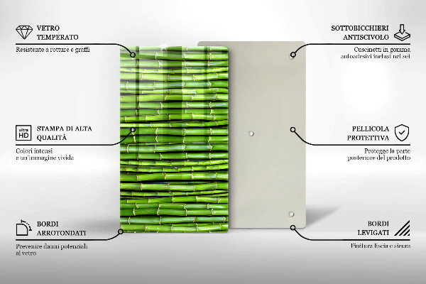 Tagliere in vetro Bambù della natura