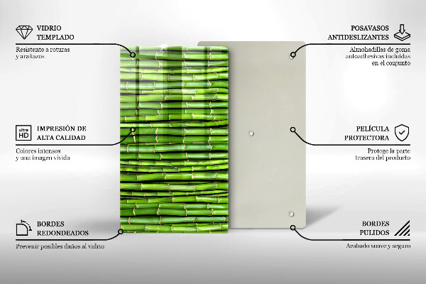 Tagliere in vetro Bambù della natura