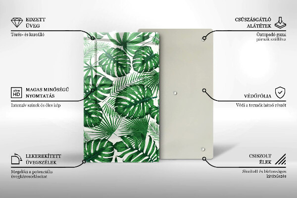 Tagliere in vetro La Monstera se ne va