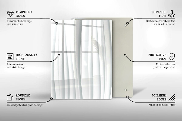 Tagliere in vetro La Monstera se ne va