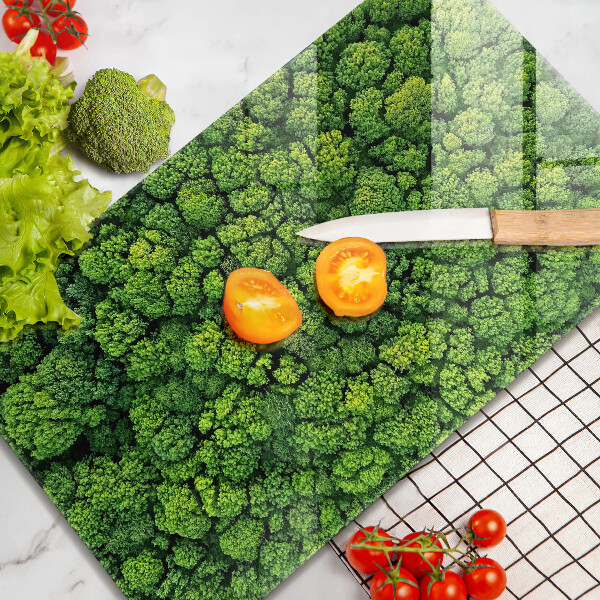 Tagliere in vetro Pianta di muschio naturale