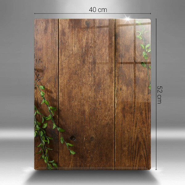 Tagliere in vetro Tavole e foglie di legno